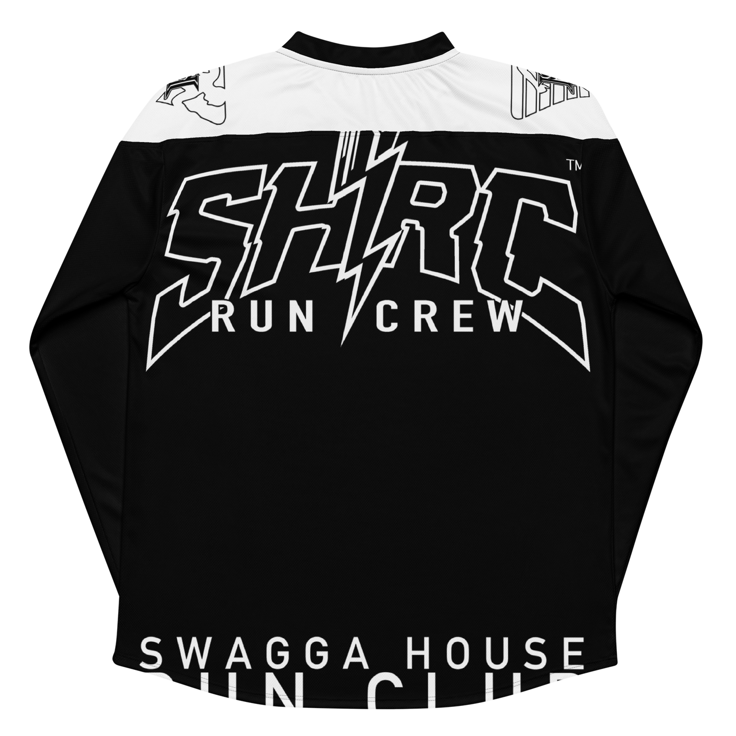 Shrc liquid metal skull hockey style race day  jersey