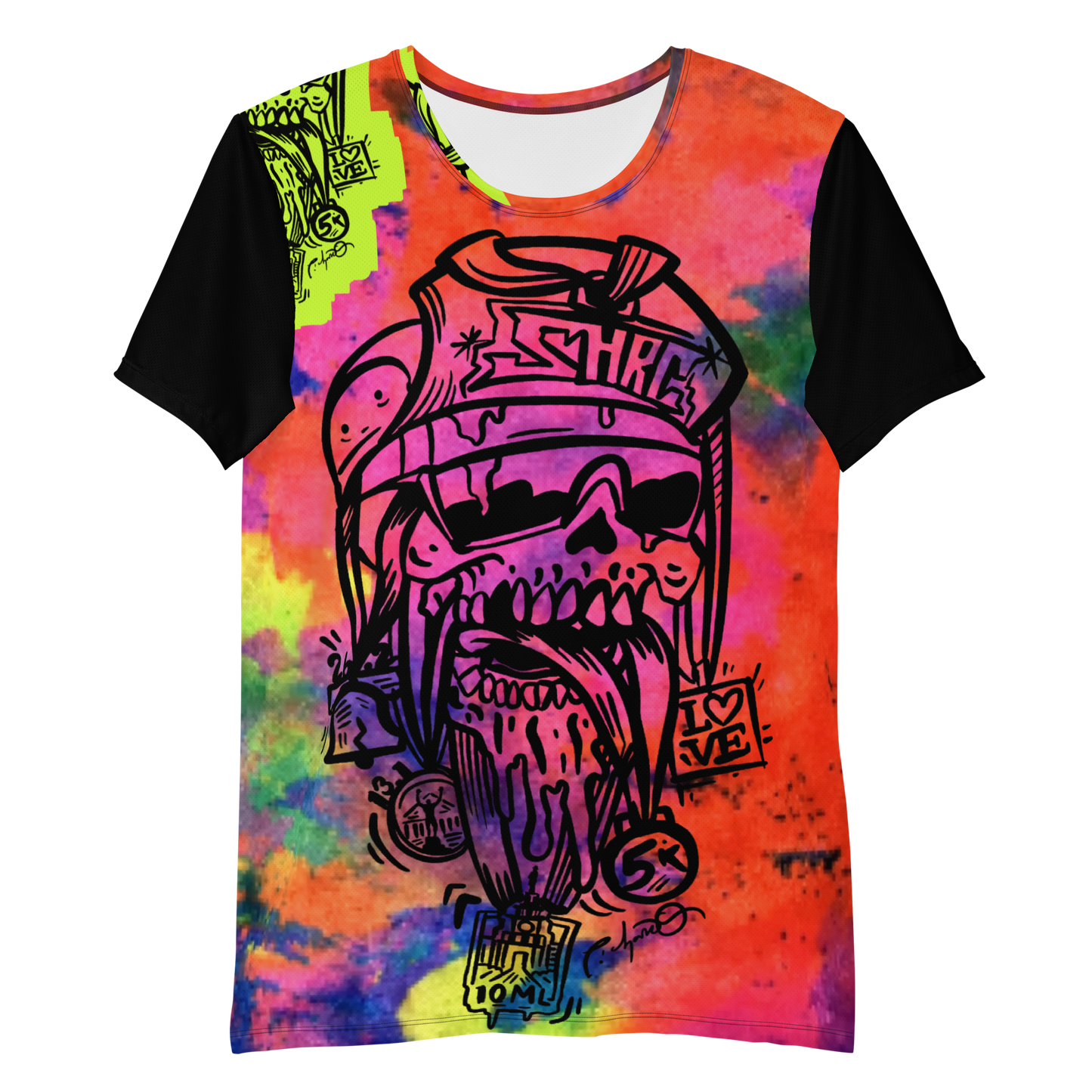 SHRC X PICHARDO A.R.T COLLECTION All-Over Print Men's Athletic T-shirt