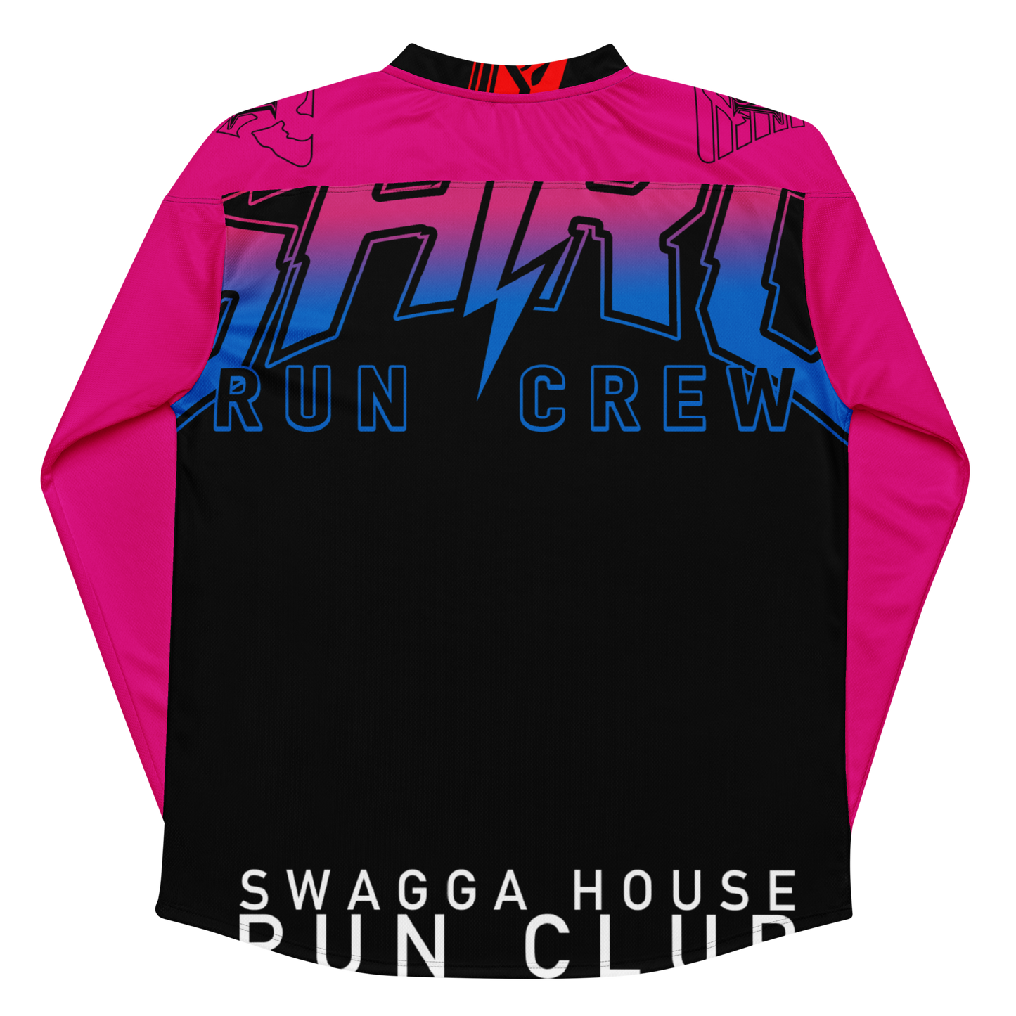 shrc ice blue skull hockey style race day jersey