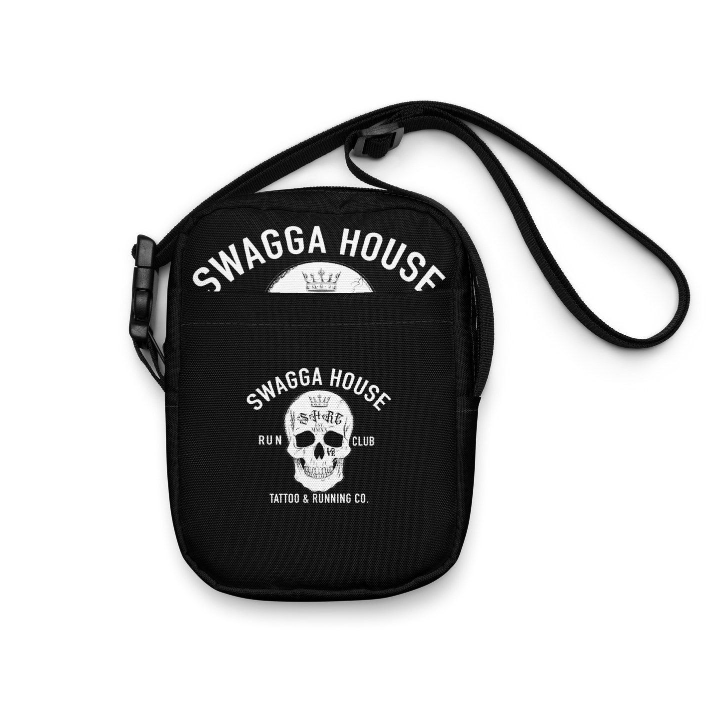 Tattoo and run club Unisex crossbody bag