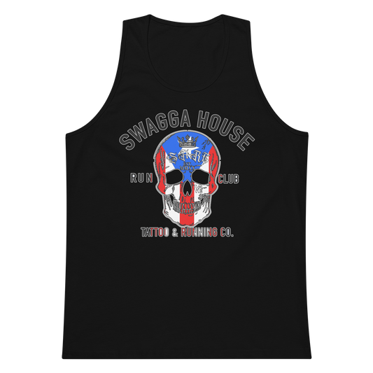 PR SKULL TATTOO AND RUN CLUB Men’s premium tank top