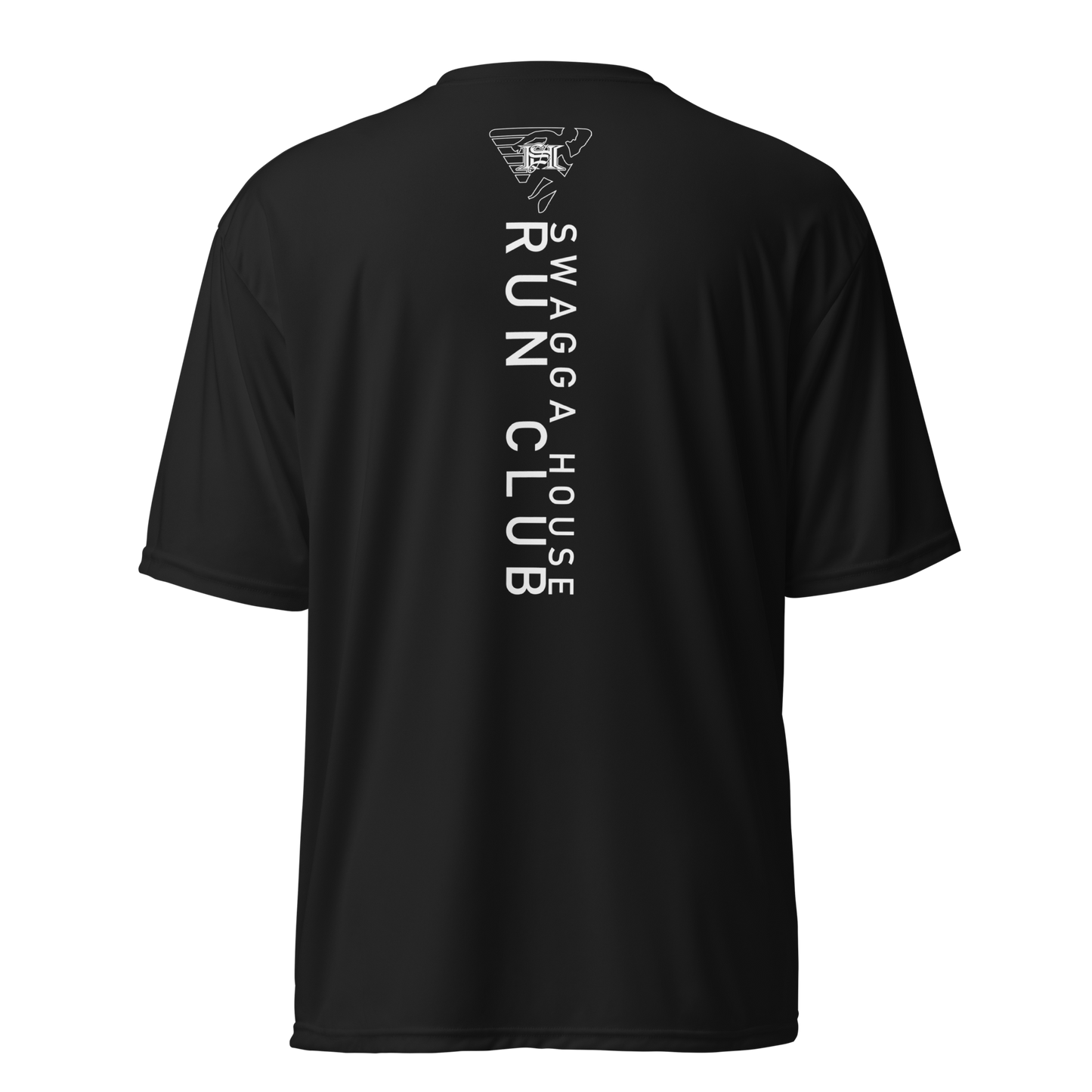 SHRC skull foot logo black & green unisex performance crew neck t-shirt