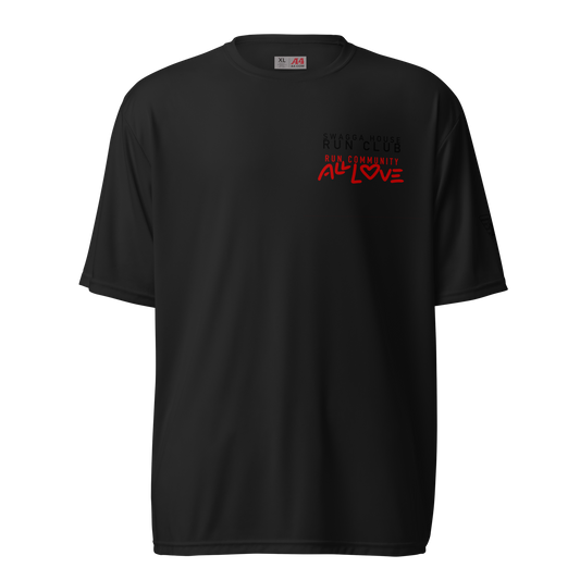 LOVE GOES A LONG WAY Unisex performance crew neck t-shirt