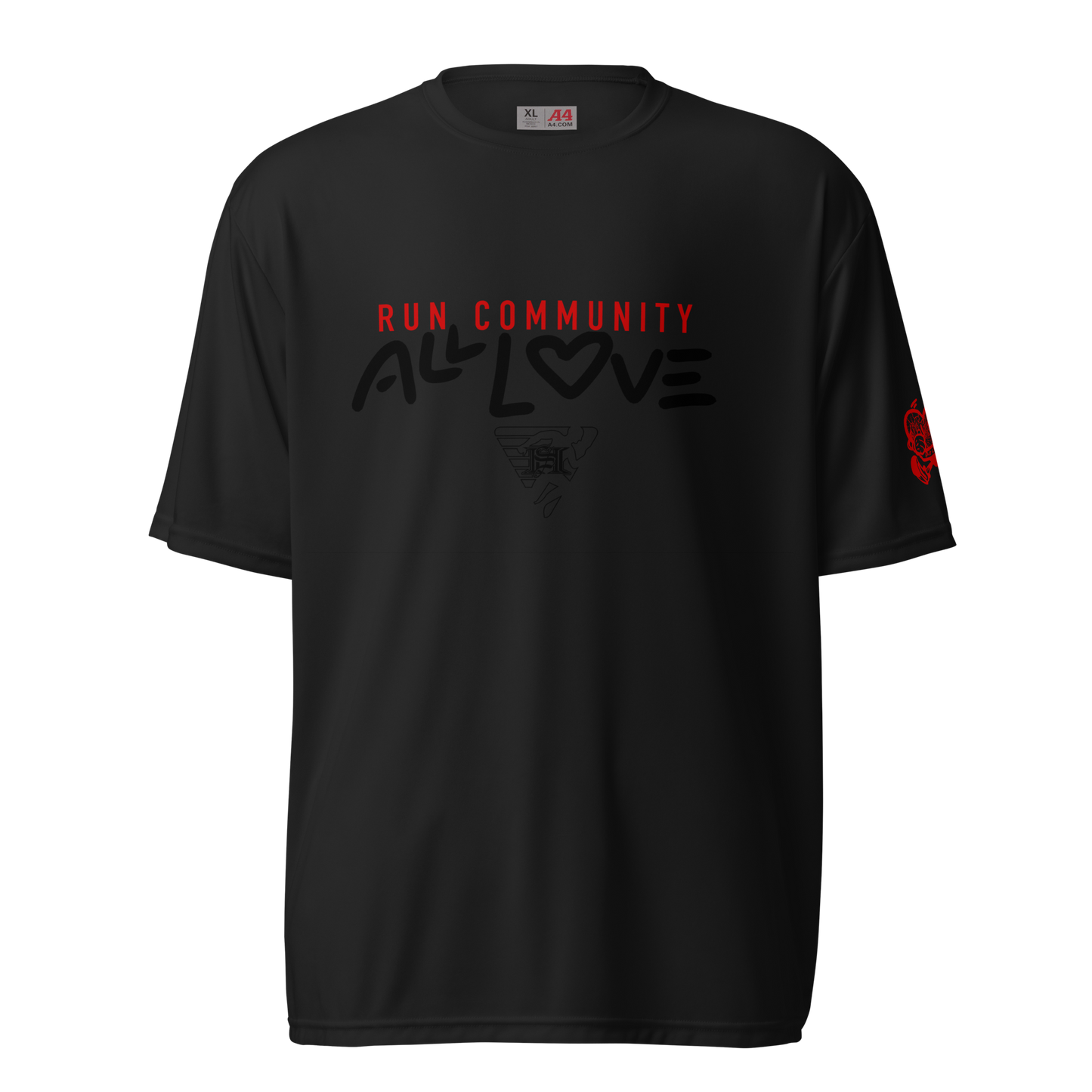 ALL LOVE Unisex performance crew neck t-shirt