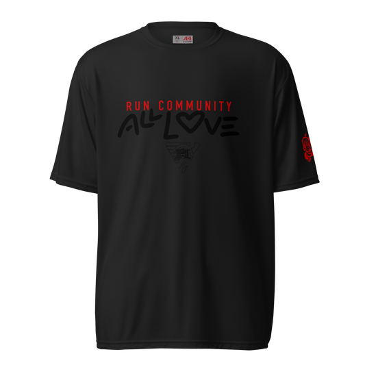 ALL LOVE Unisex performance crew neck t-shirt