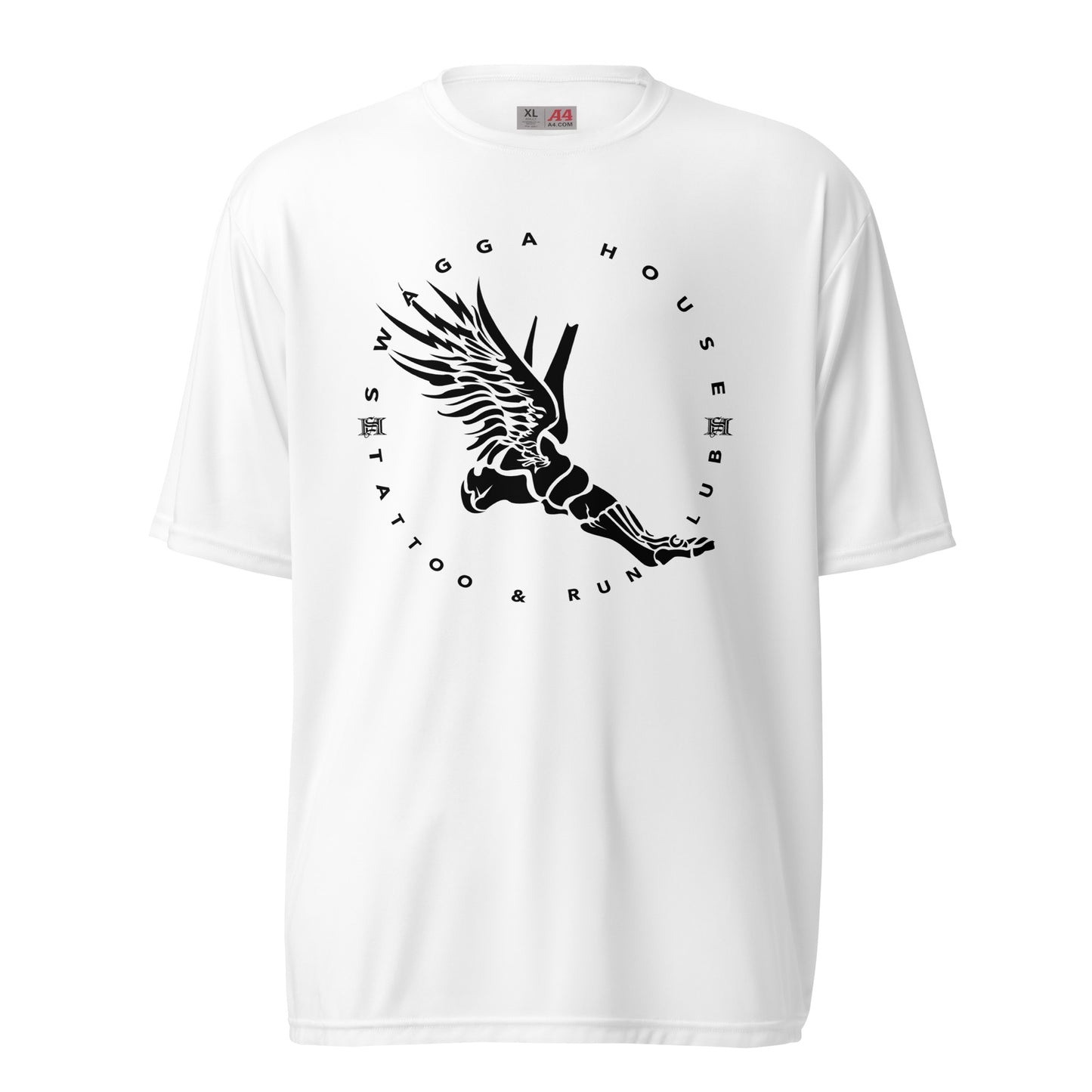 Shrc skull foot logo classic Unisex performance crew neck t-shirt