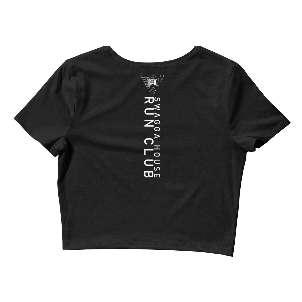 Tattoo and run club logo Women’s Crop Tee