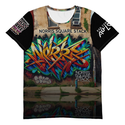 Norris square stack project All-Over Print Men's Athletic T-shirt