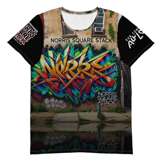 Norris square stack project All-Over Print Men's Athletic T-shirt