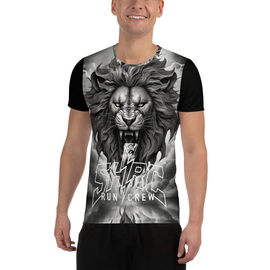 Shrc Lion Hearted  All-Over Print Men's Athletic T-shirt