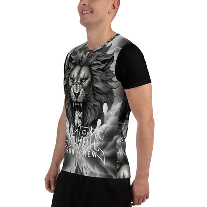 Shrc Lion Hearted  All-Over Print Men's Athletic T-shirt