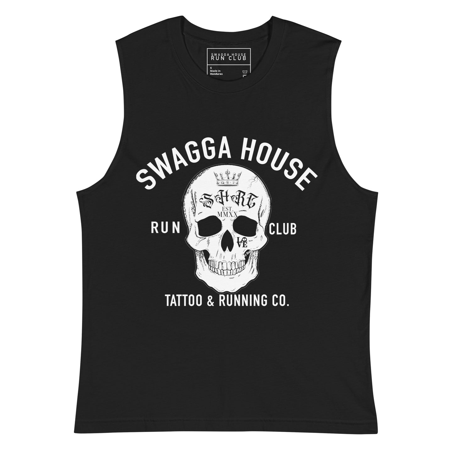 Tattoo and run club unisex Muscle Shirt