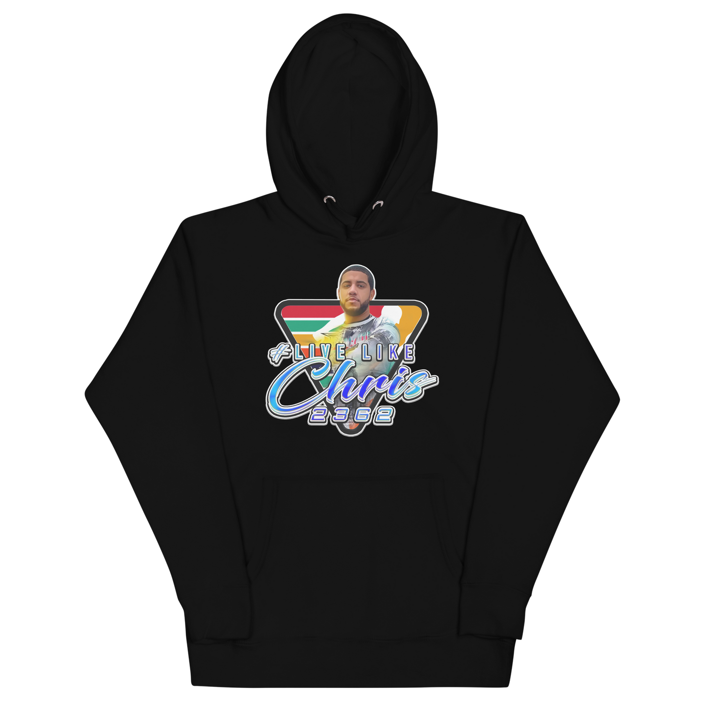 Live Like Chris 2362 unisex full color logo Hoodie